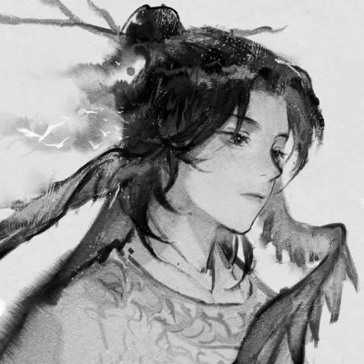 古风黑白男头动漫武侠