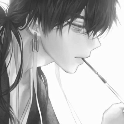 古风黑白男头动漫武侠