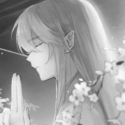 古风黑白男头动漫武侠