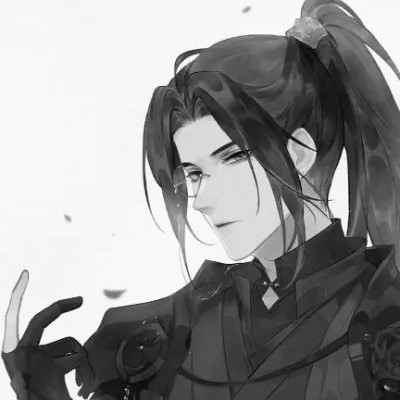 古风黑白男头动漫武侠