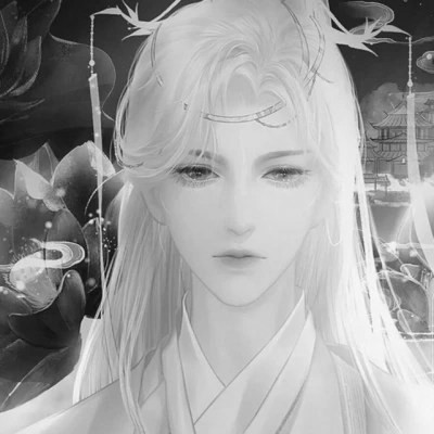 古风黑白男头动漫武侠