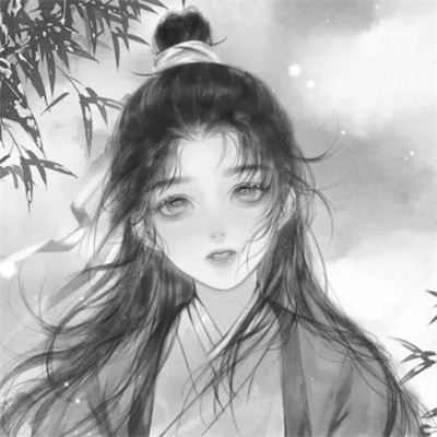 古风黑白男头动漫武侠