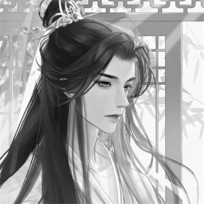 古风黑白男头动漫武侠