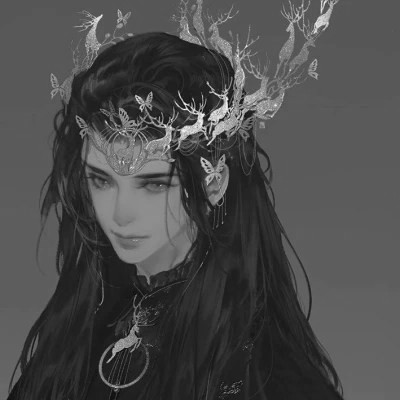 古风黑白男头动漫武侠