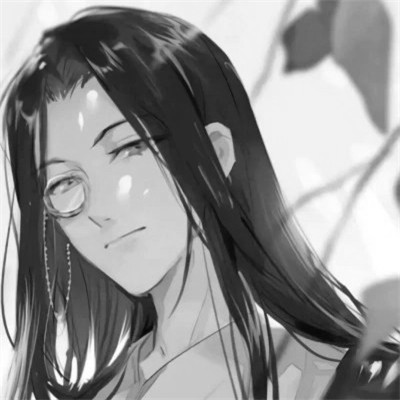 古风黑白男头动漫武侠