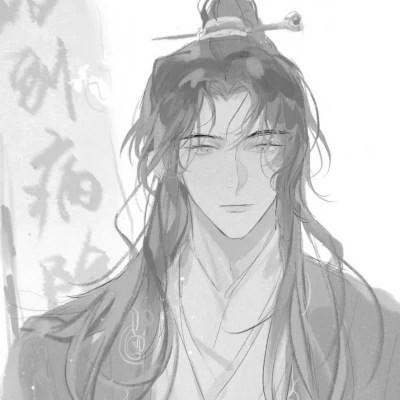 古风黑白男头动漫武侠