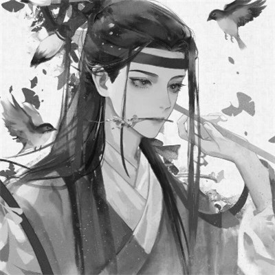 古风黑白男头动漫武侠