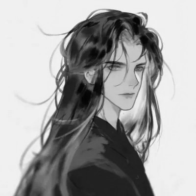 古风黑白男头动漫武侠