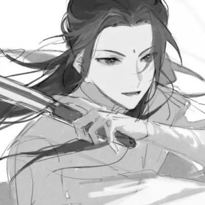 古风黑白男头动漫武侠