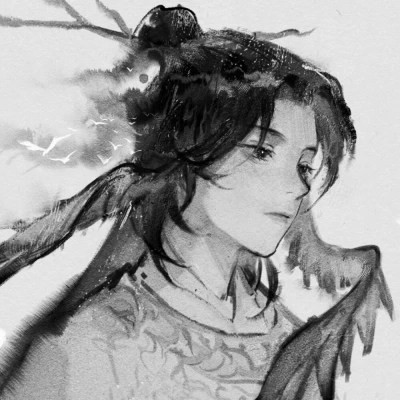 古风黑白男头动漫武侠