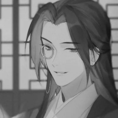 古风黑白男头动漫武侠