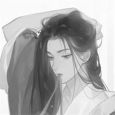 古风黑白男头动漫武侠