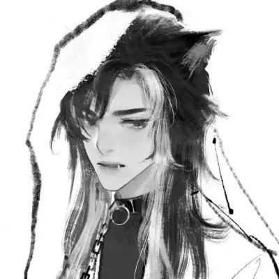 古风黑白男头动漫武侠