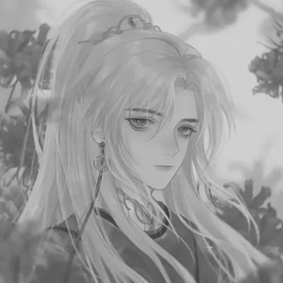 古风黑白男头动漫武侠