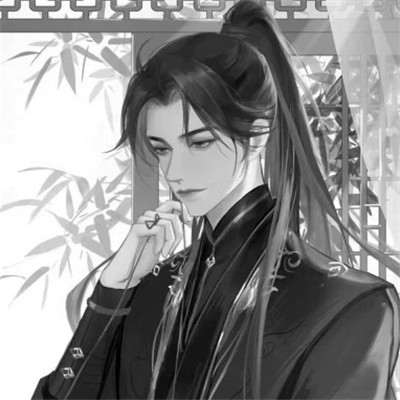古风黑白男头动漫武侠