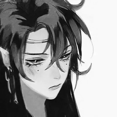 古风黑白男头动漫武侠