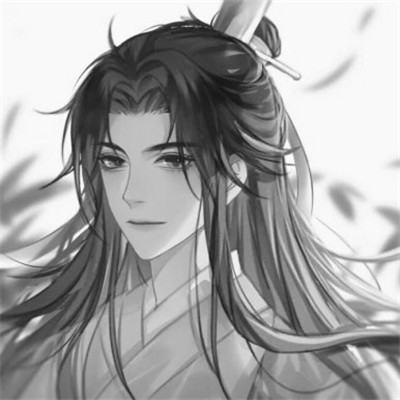 古风黑白男头动漫武侠
