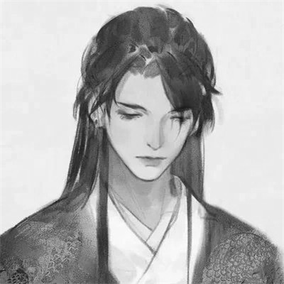 古风黑白男头动漫武侠