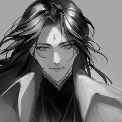 古风黑白男头动漫武侠
