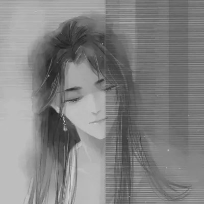 古风黑白男头动漫武侠
