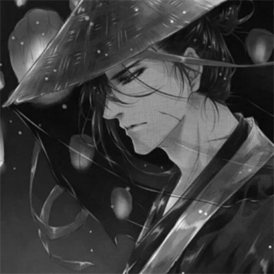 超帅的黑白古风男头