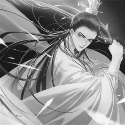超帅的黑白古风男头
