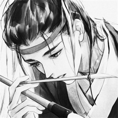 超帅的黑白古风男头