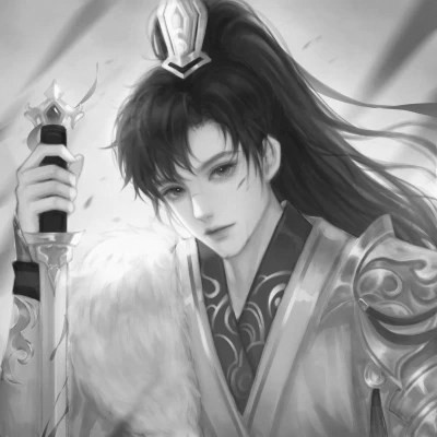 超帅的黑白古风男头
