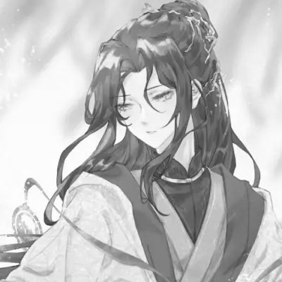 漫画男头黑白古风