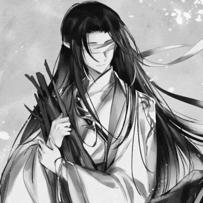 漫画男头黑白古风