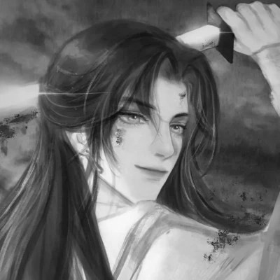 古风小众男头黑白图片