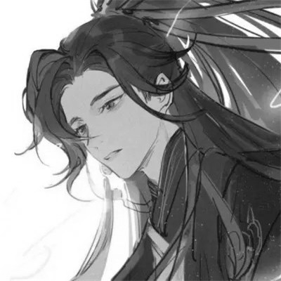 古风小众男头黑白图片