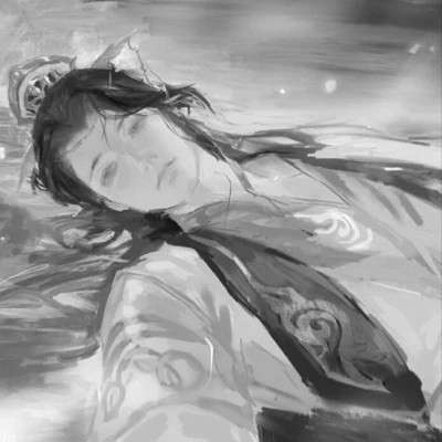 古风小众男头黑白图片