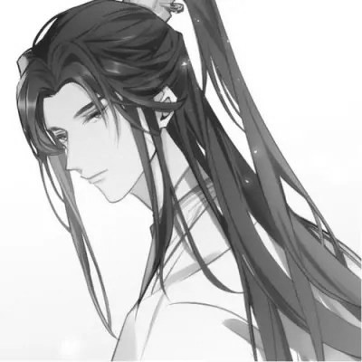 古风小众男头黑白图片