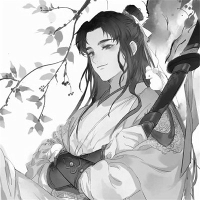 帅哥头像古风黑白男生