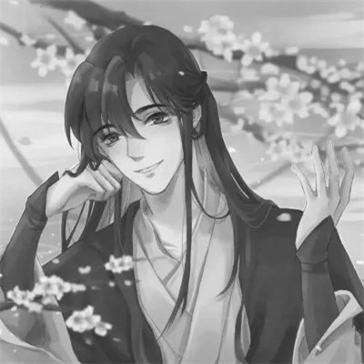 漫画男生头像古风黑白