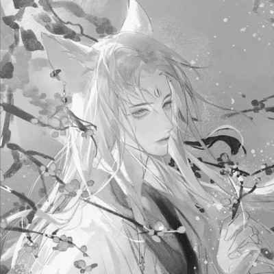 漫画男生头像古风黑白