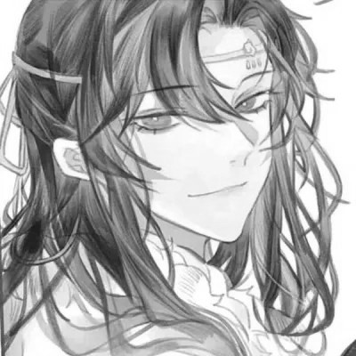 漫画男生头像古风黑白