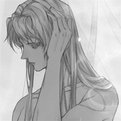 漫画男生头像古风黑白