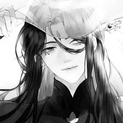 漫画男生头像古风黑白
