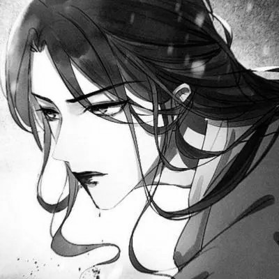 漫画男生头像古风黑白