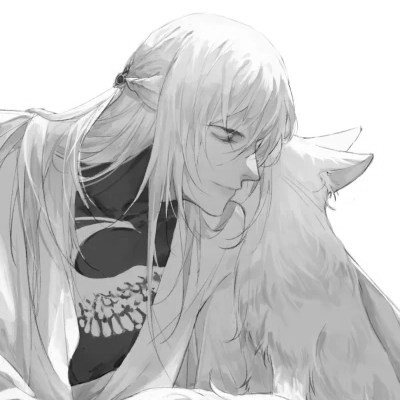 漫画男生头像古风黑白