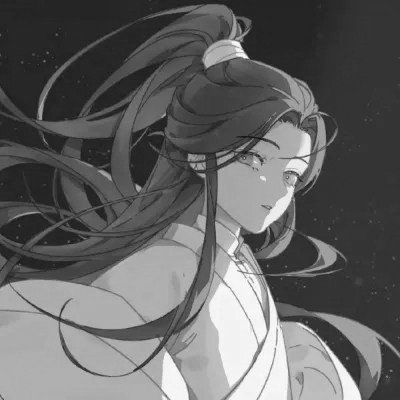 漫画男生头像古风黑白
