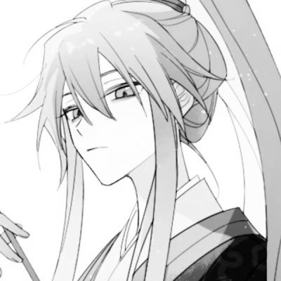 漫画男生头像古风黑白