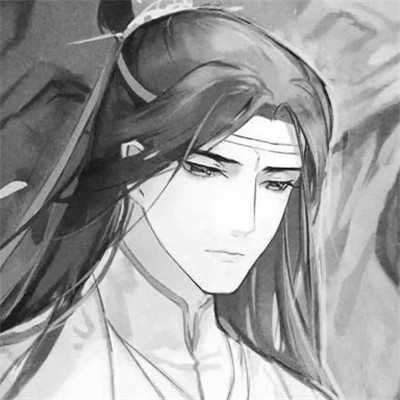 漫画男生头像古风黑白