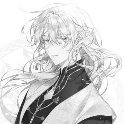 漫画男生头像古风黑白