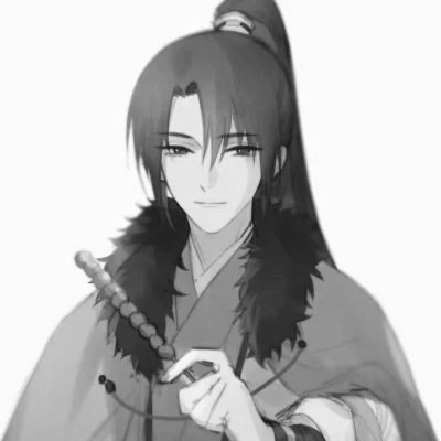 男生头像帅气古风黑白