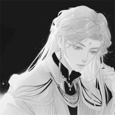 男生头像帅气古风黑白