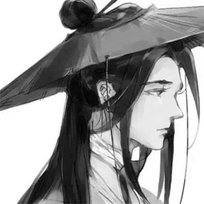 男生头像帅气古风黑白