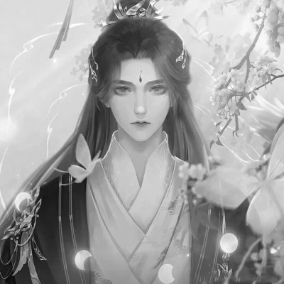 男生头像帅气古风黑白